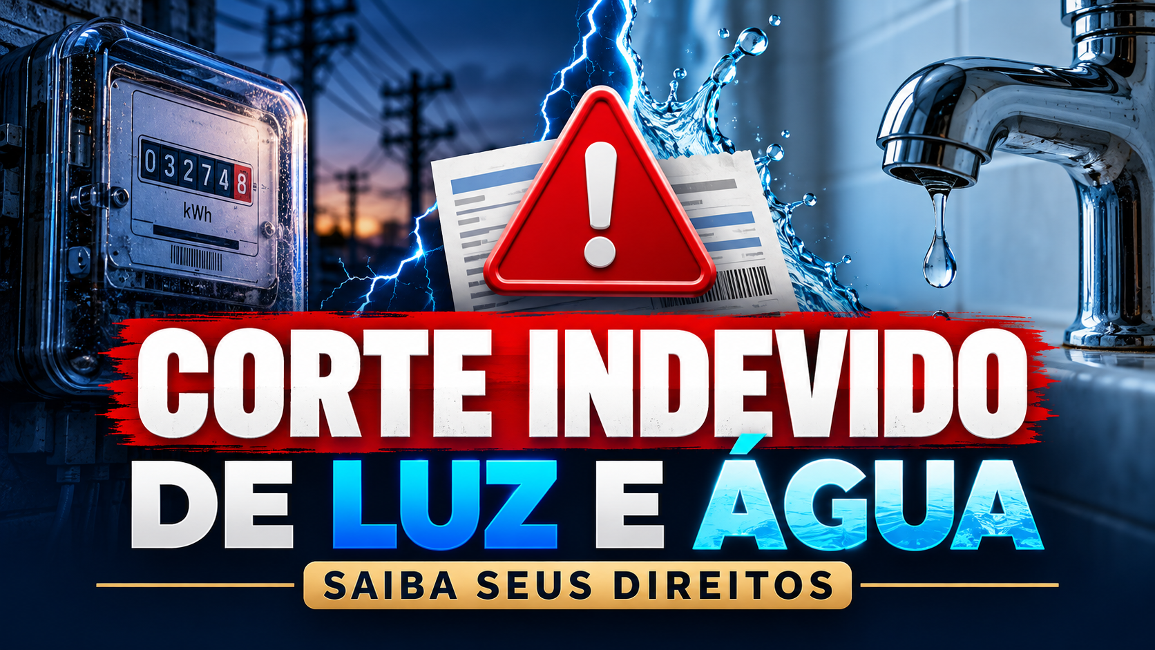 Miniatura do vídeo sobre corte indevido de luz e água